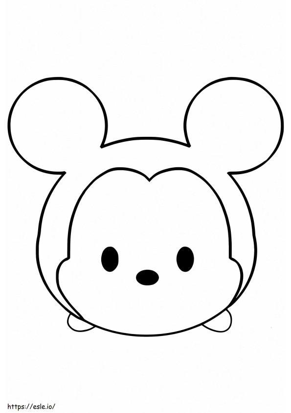 Coloriage Emoji mignon de souris à imprimer dessin