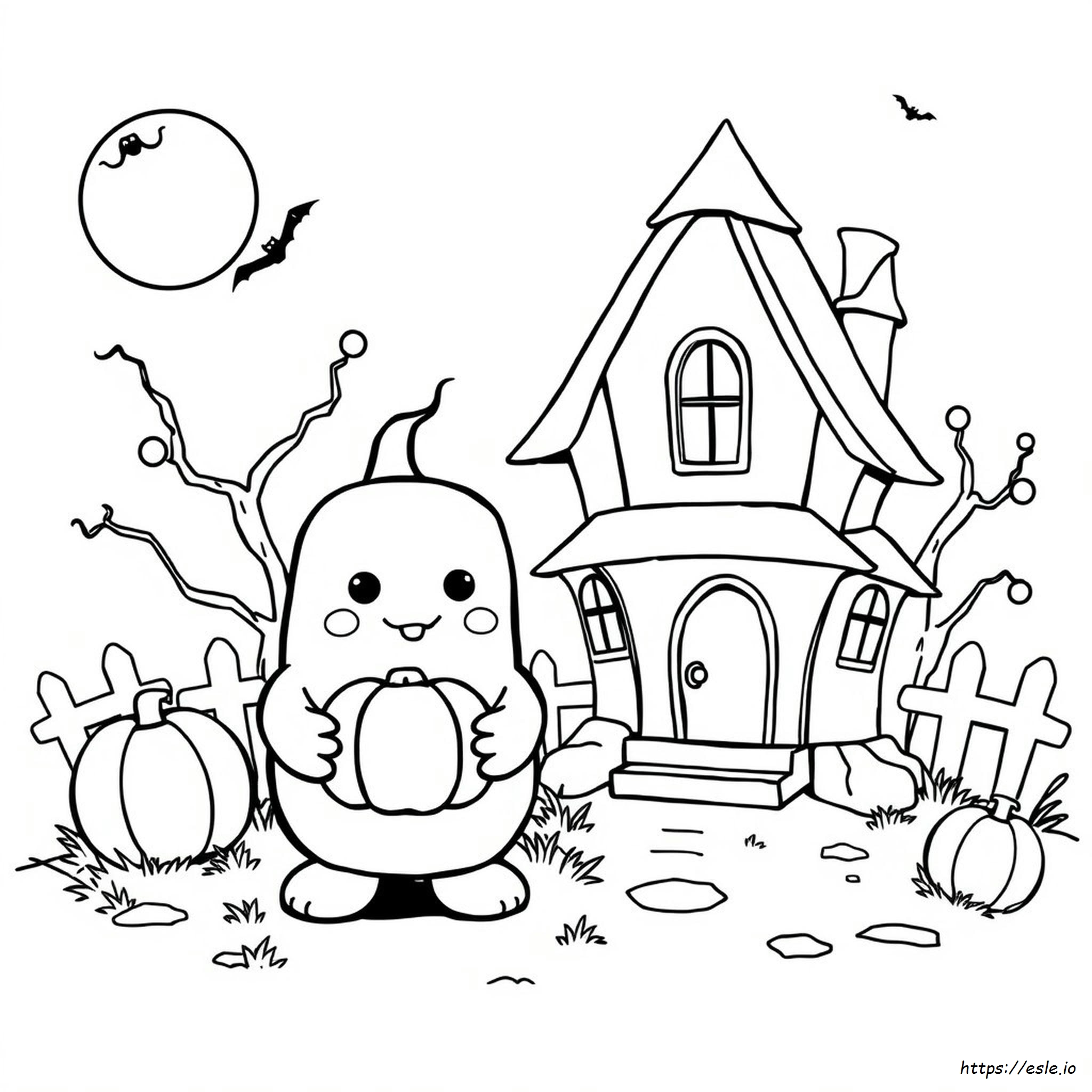 Halloween Squishmallow Coloring Pages
