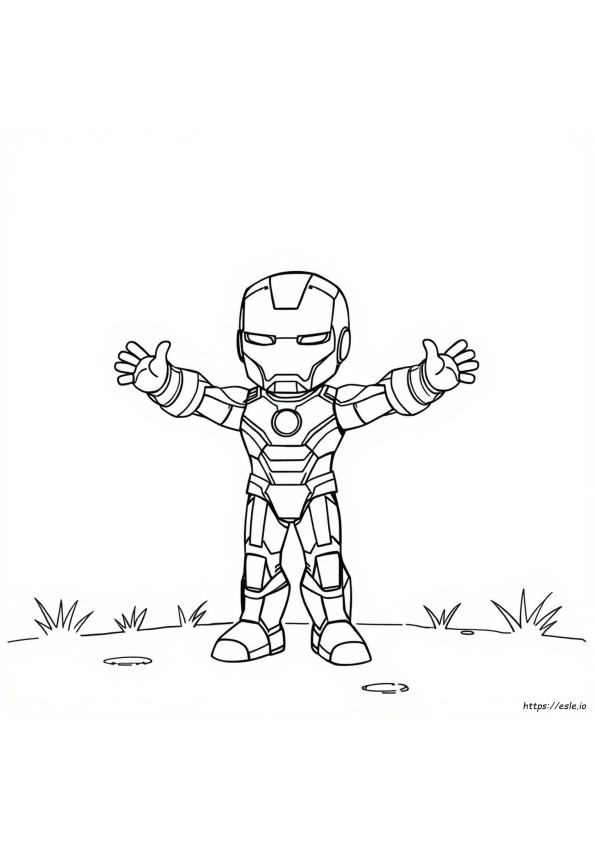 Schattig Iron Man Kleurplaten