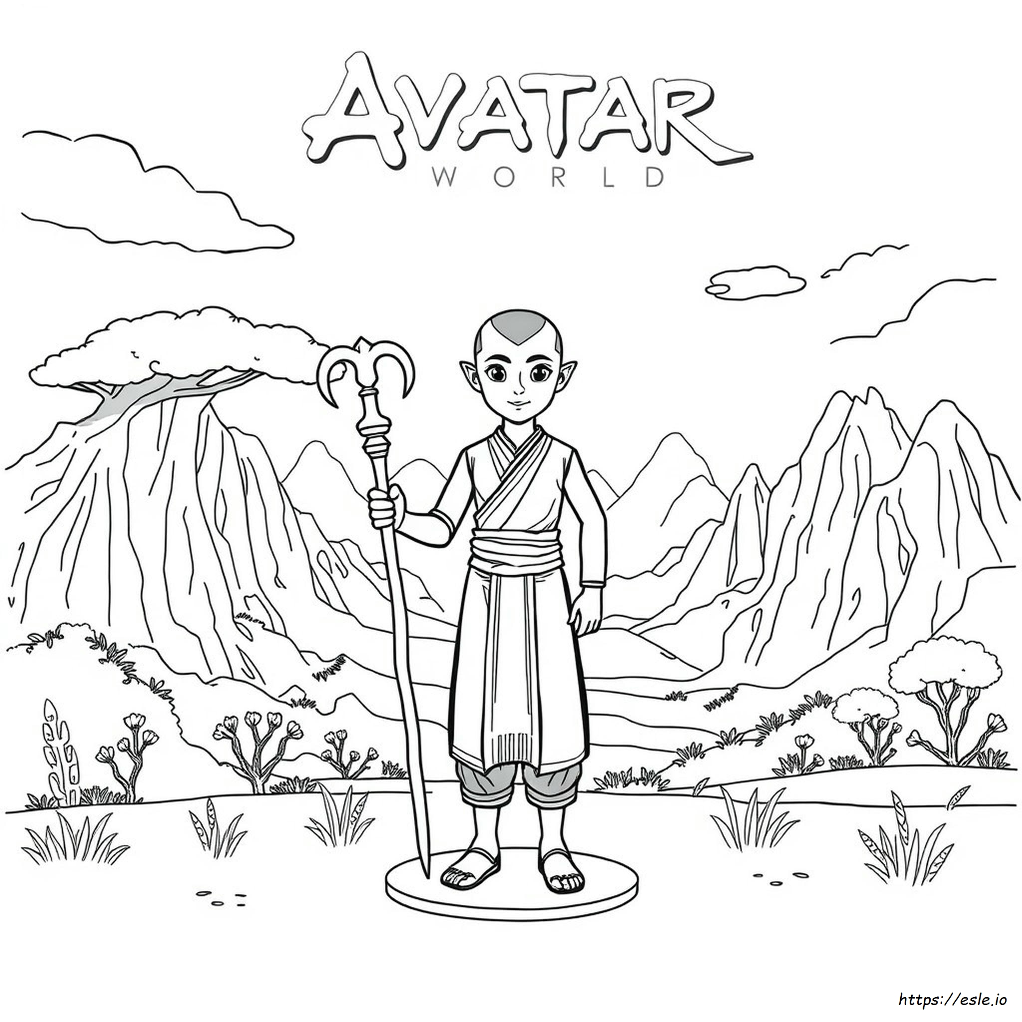 Coloring Pages Avatar World Paper Doll