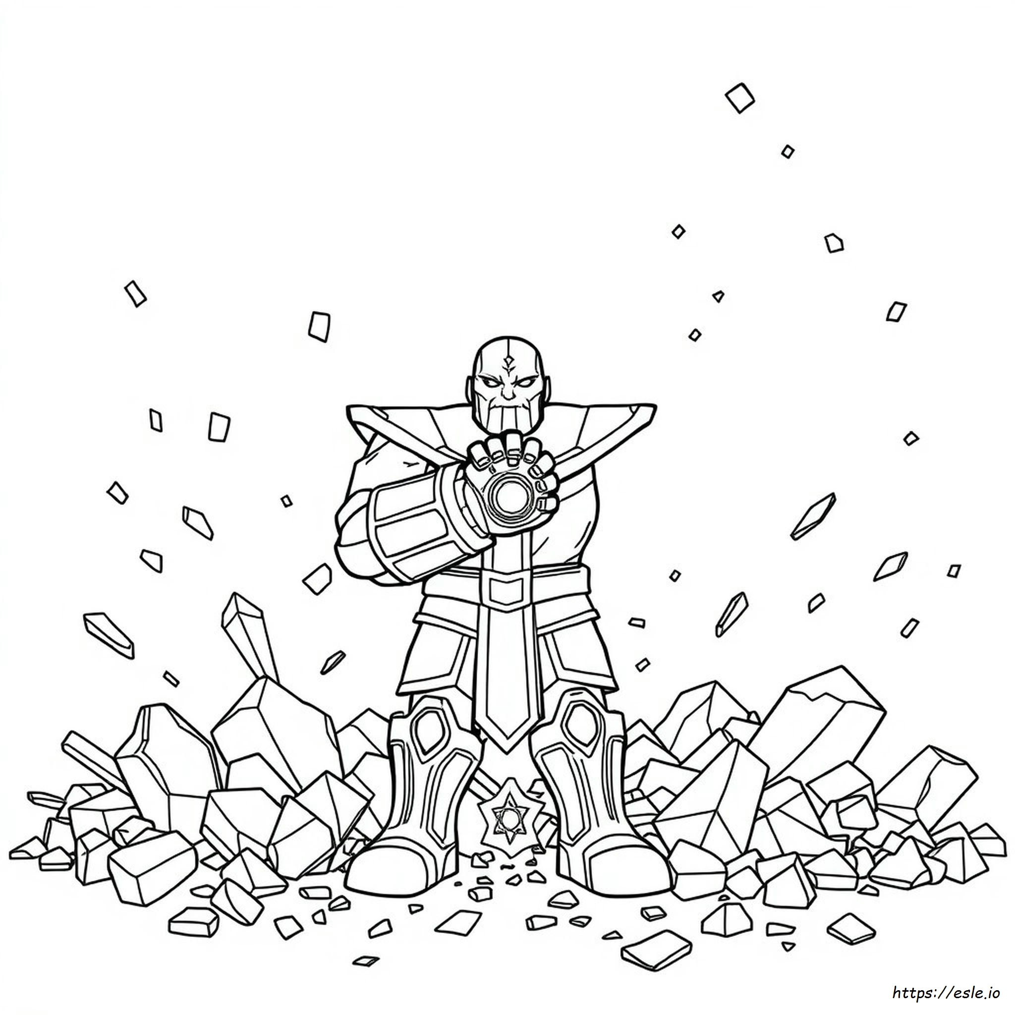 Thanos Colouring Pages
