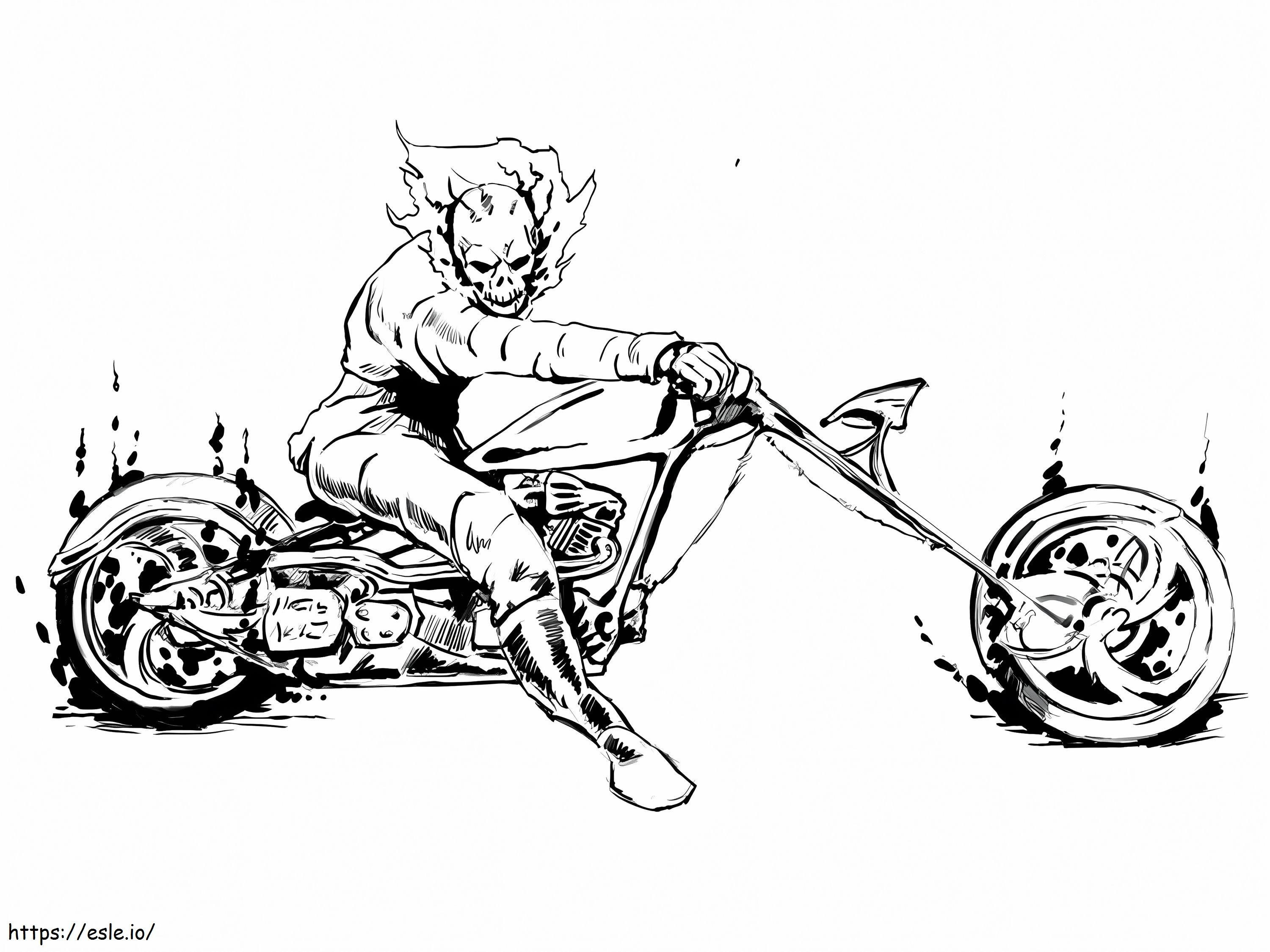 Amazing Ghost Rider coloring page