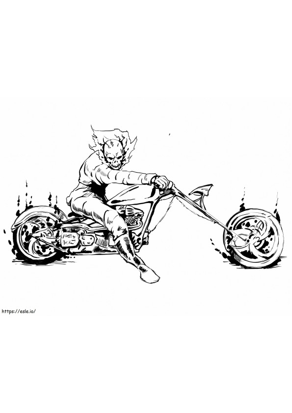 Uimitor Ghost Rider de colorat