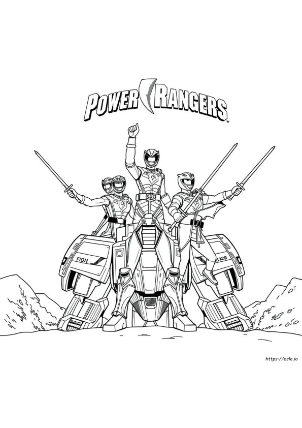 Power Rangers Samurai Megazord Disegni Da Colorare