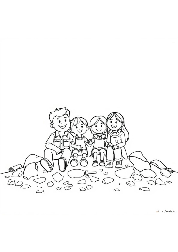 Coloriages Rubble Et L'équipe Famille