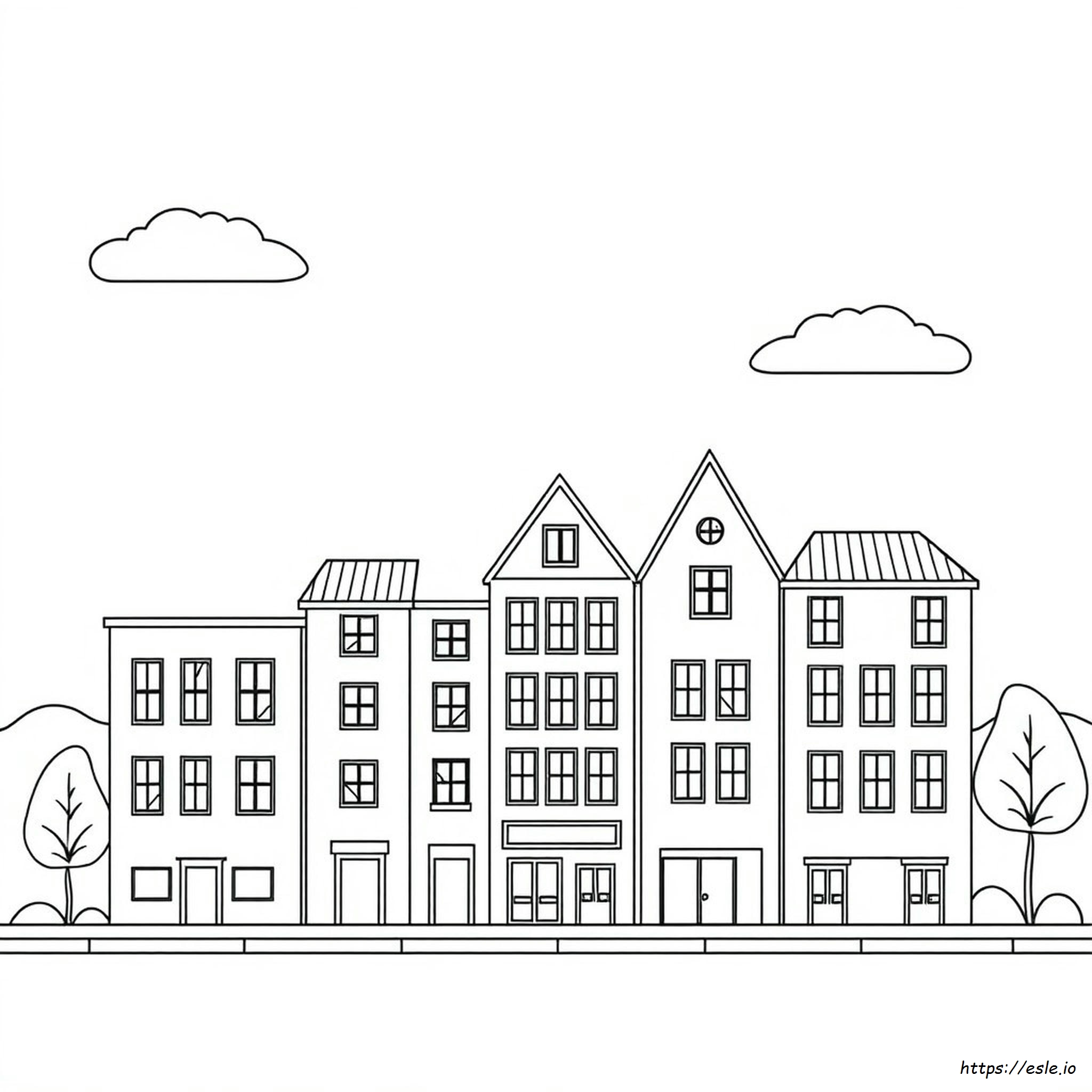 Coloring Pictures Of Buildings