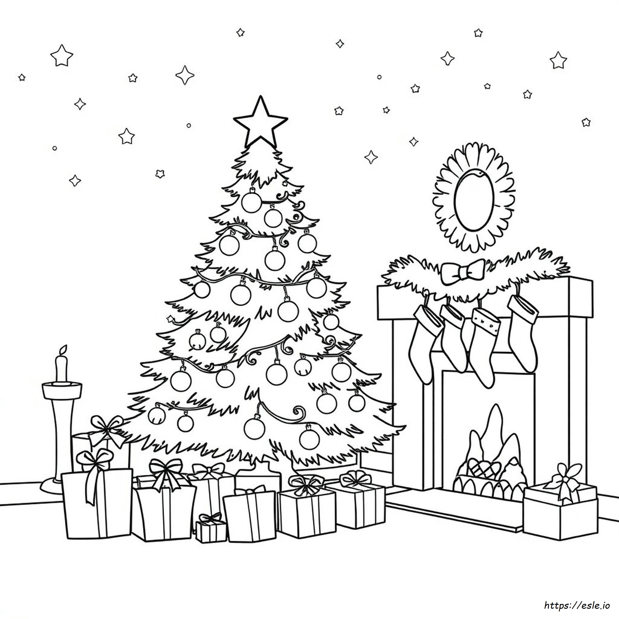 Kerst Kleurplaten kleurplaat