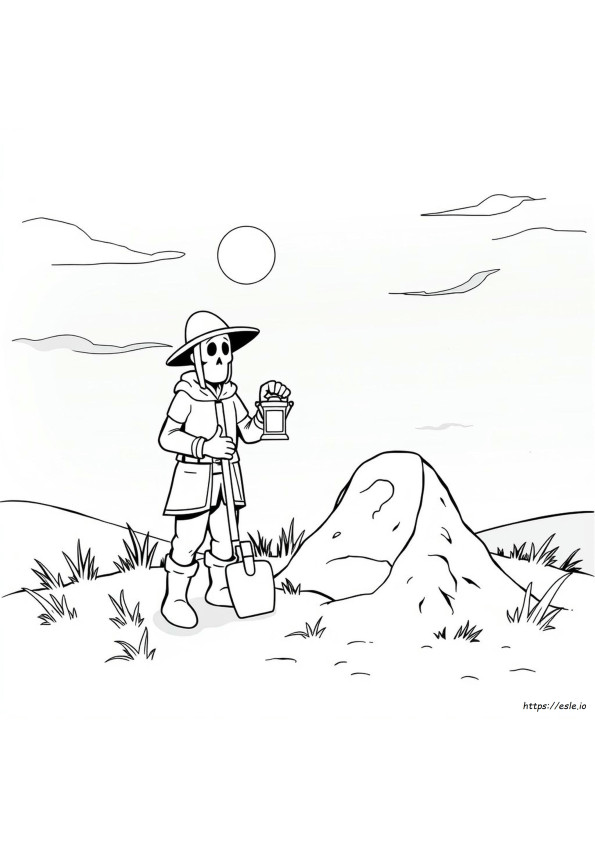 Disegni Facili Di Grave Digger Da Colorare
