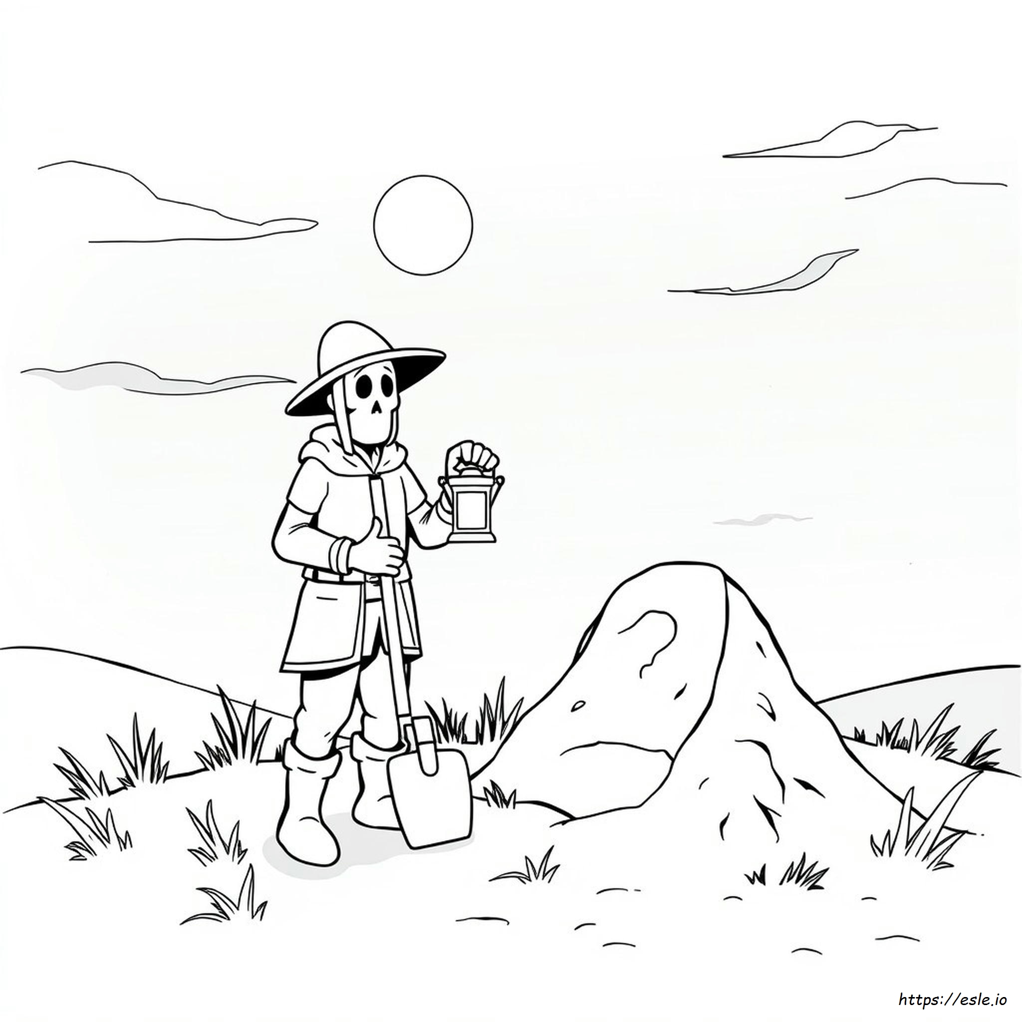 Disegni Facili Di Grave Digger Da Colorare