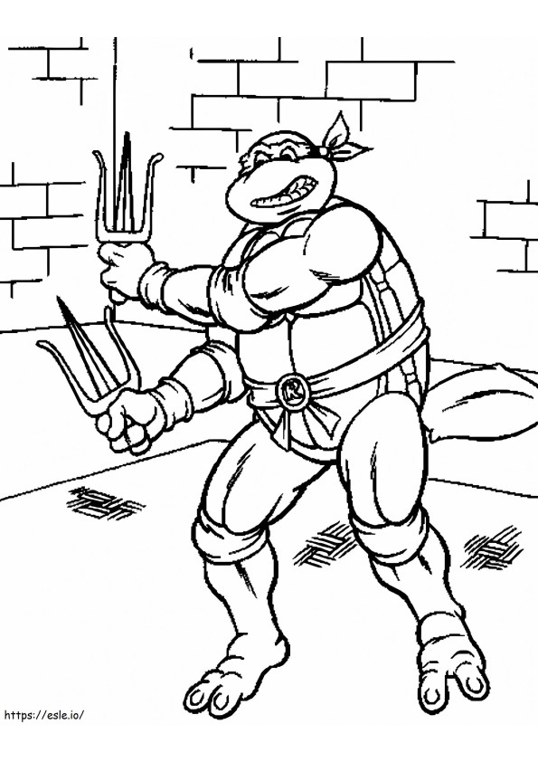 Ninja Turtles Drawing coloring page