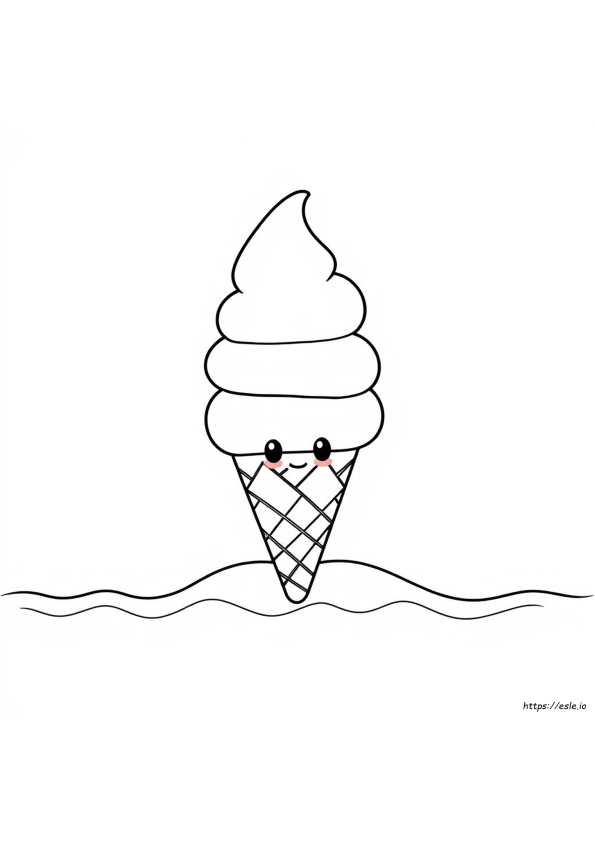 Coloriage Squishmallows Glace