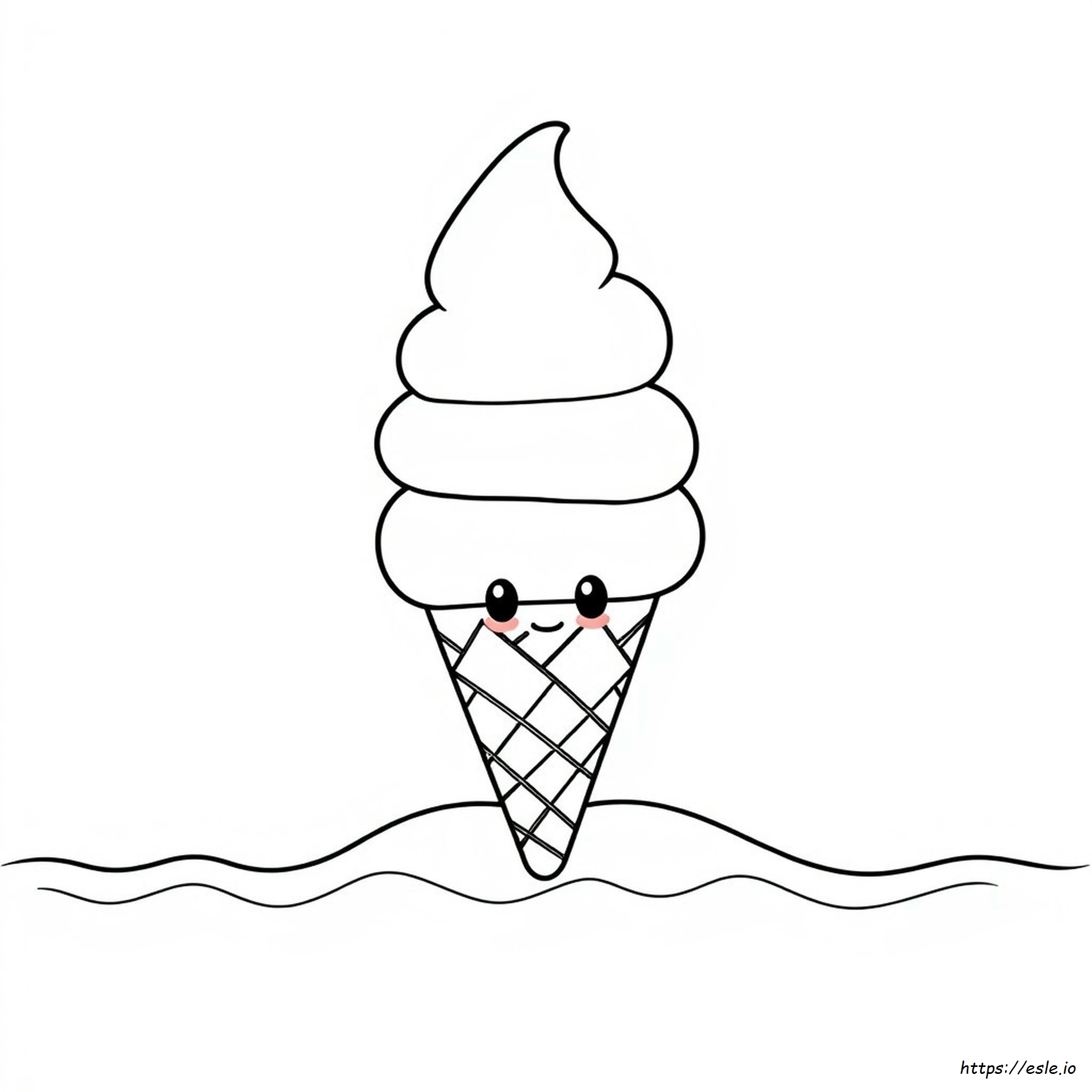 Ice Cream Coloring Book Squishmallows Coloring Page