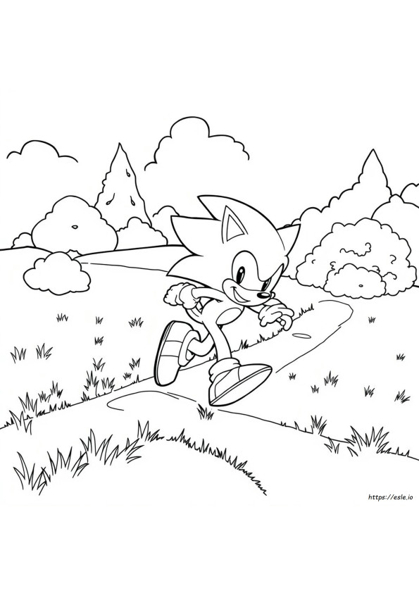 Sonic Rennen Ausmalbilder