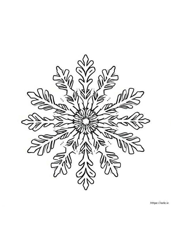 Schneeflocken Mandala Ausmalbilder Zum Ausdrucken