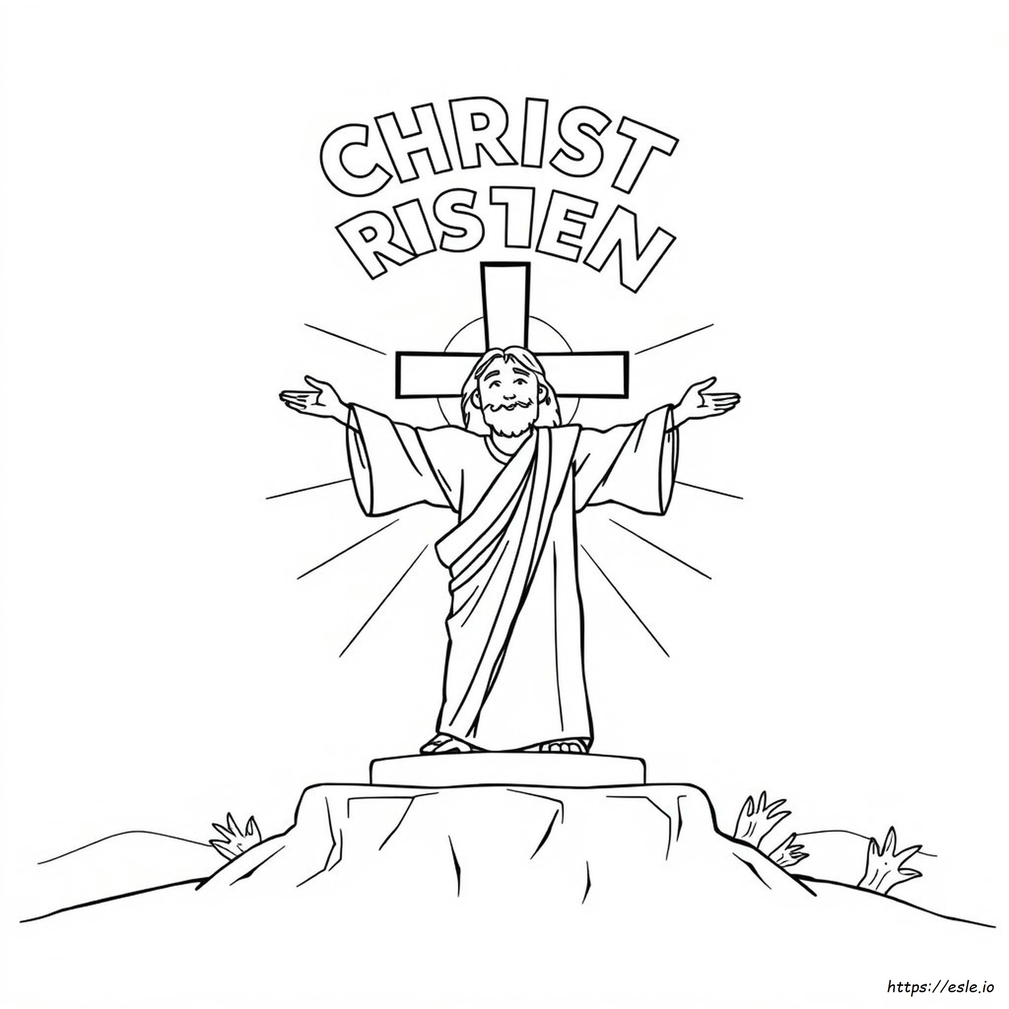 Christus Is Opgestaan Kleurplaat kleurplaat
