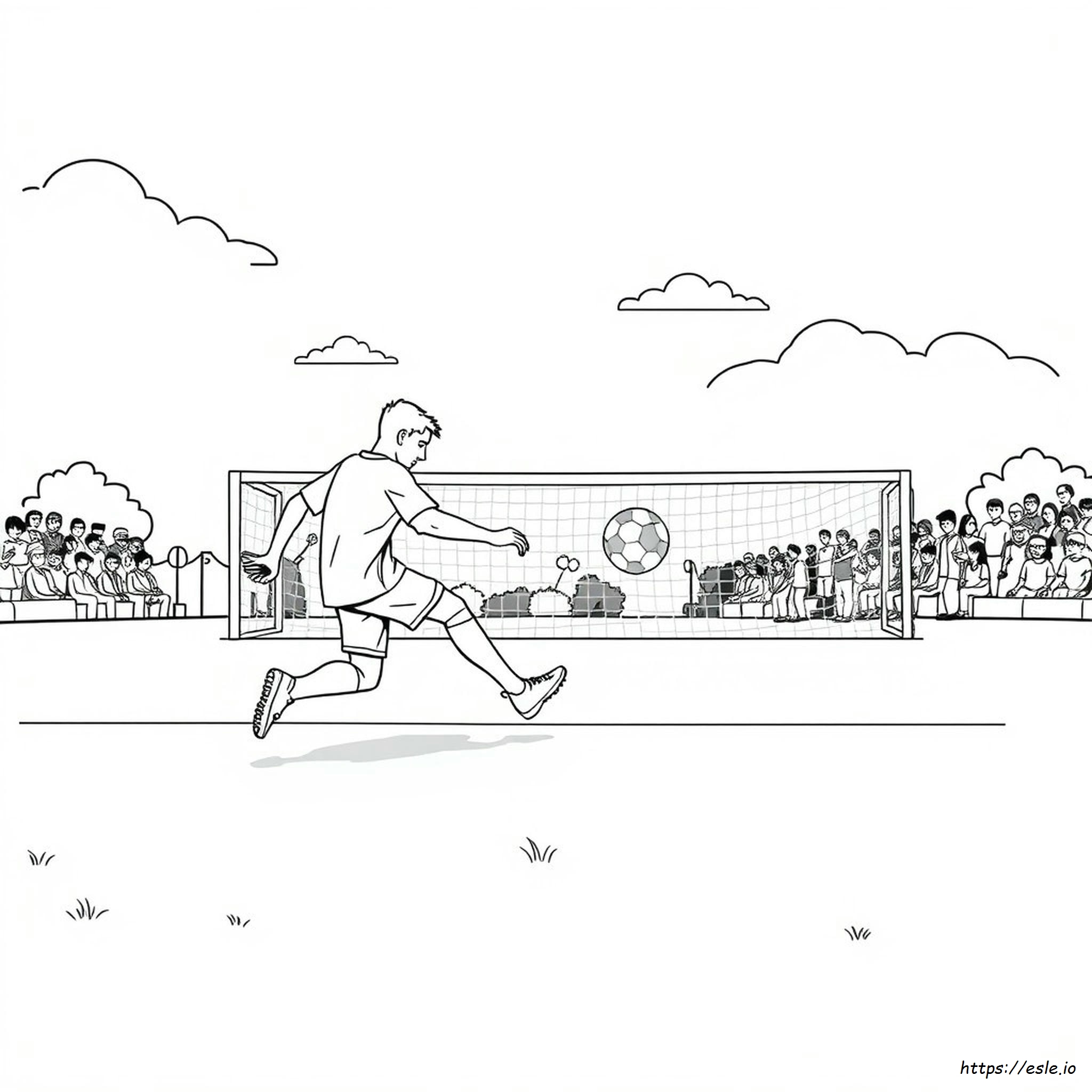 Soccer Coloring Picture