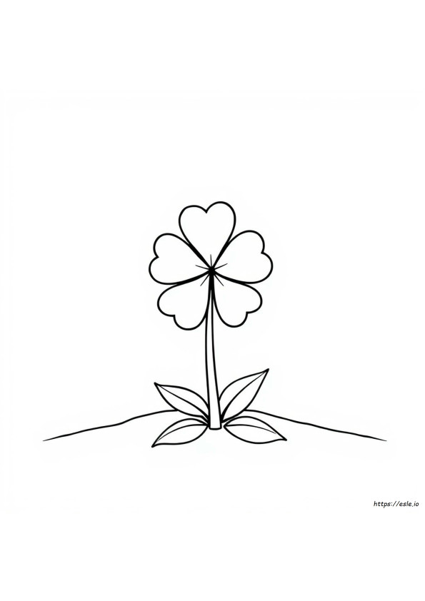 Coloriage Trèfle Porte Bonheur