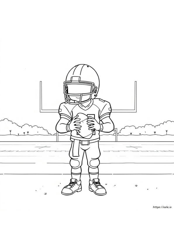 Casco Da Football Americano Da Colorare
