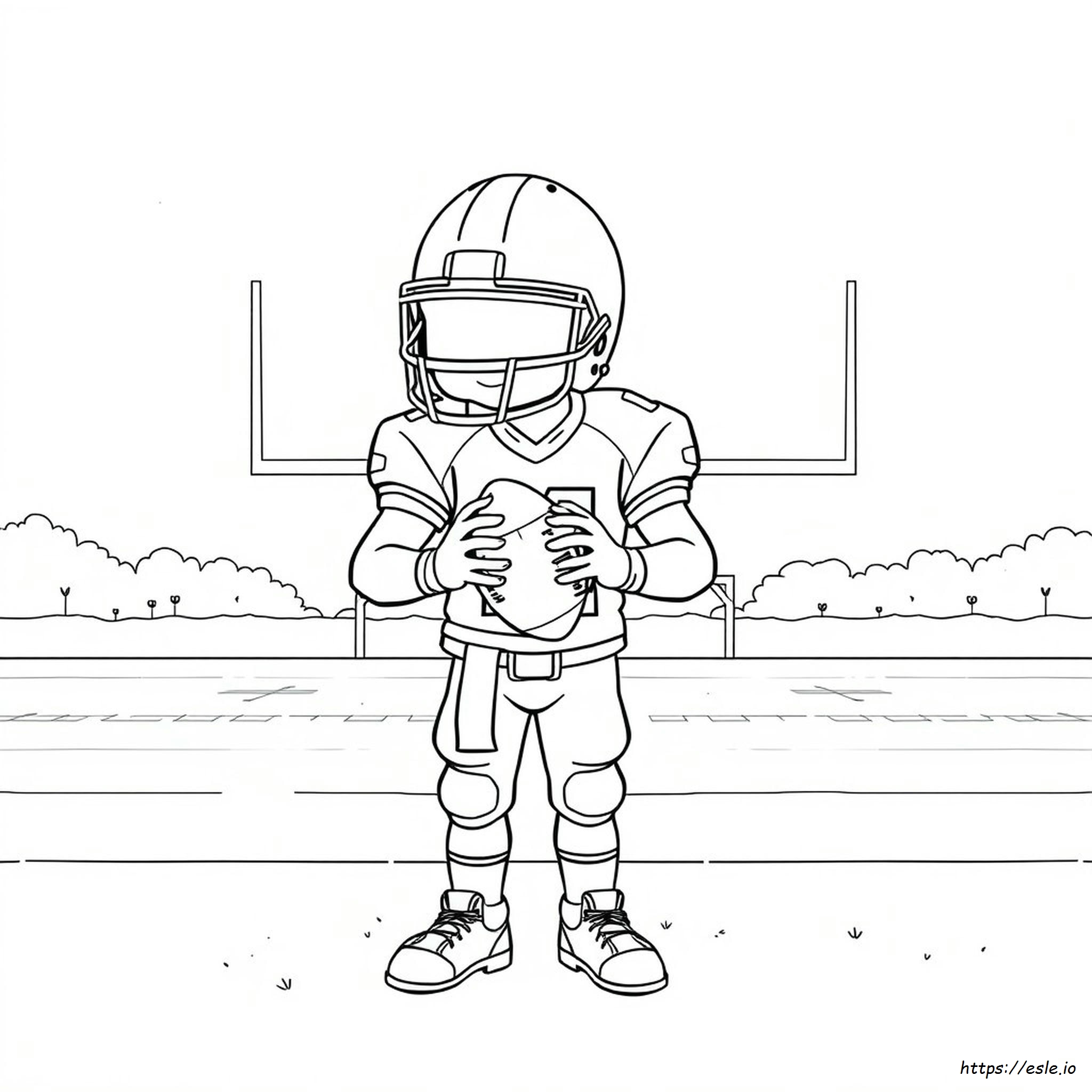 Football Helmet Coloring Page