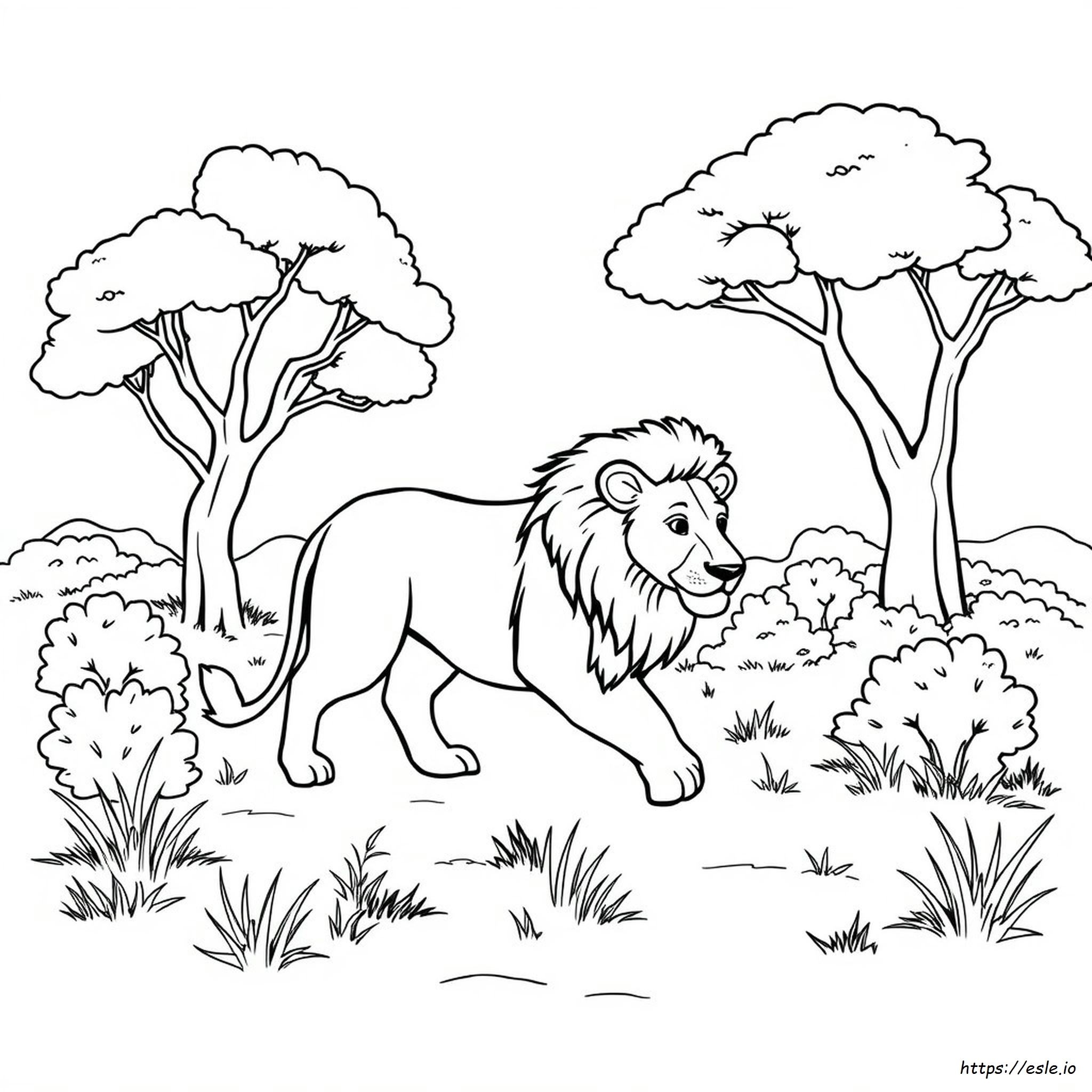 Easy Wild Animal Coloring Pages