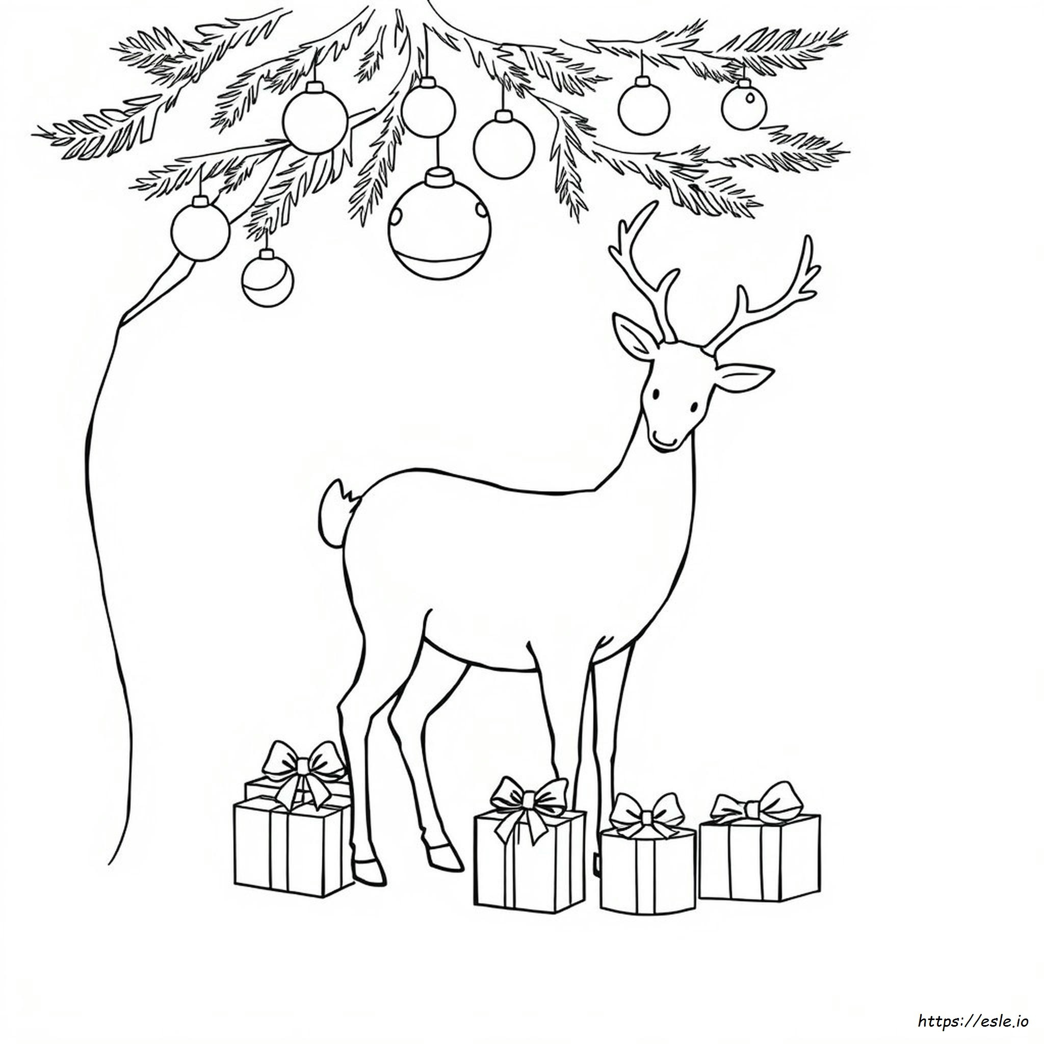 Weihnachten Ausmalbilder Rentier