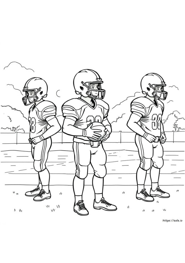 Casco Da Football Americano Da Colorare