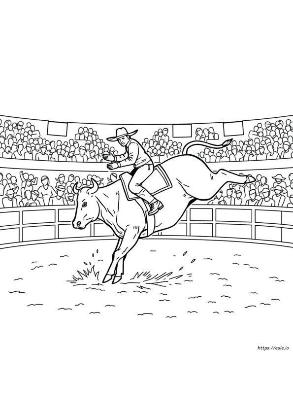 Pbr Bull Riding Coloring Pages