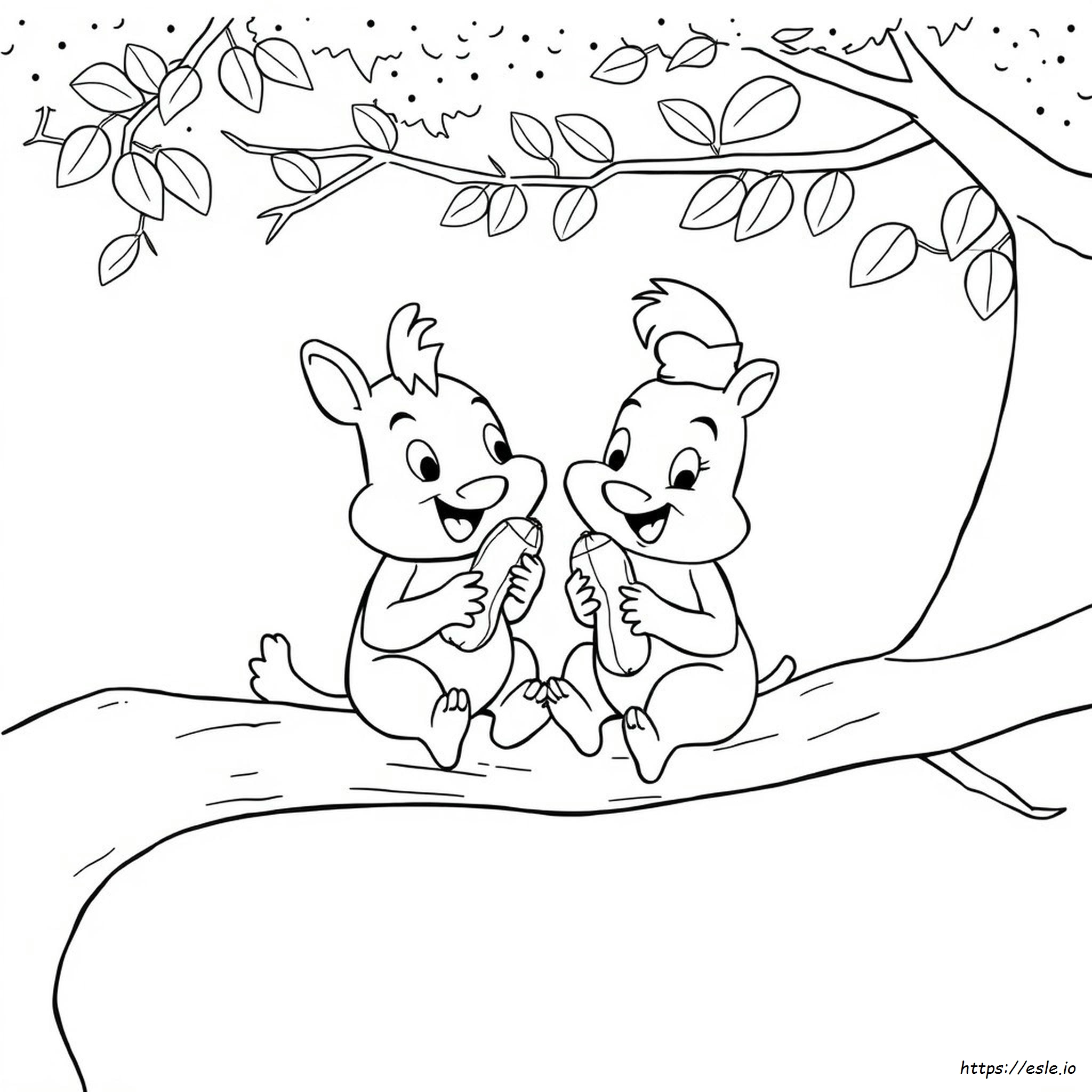 Alvin En Brittany Kleurplaten kleurplaat