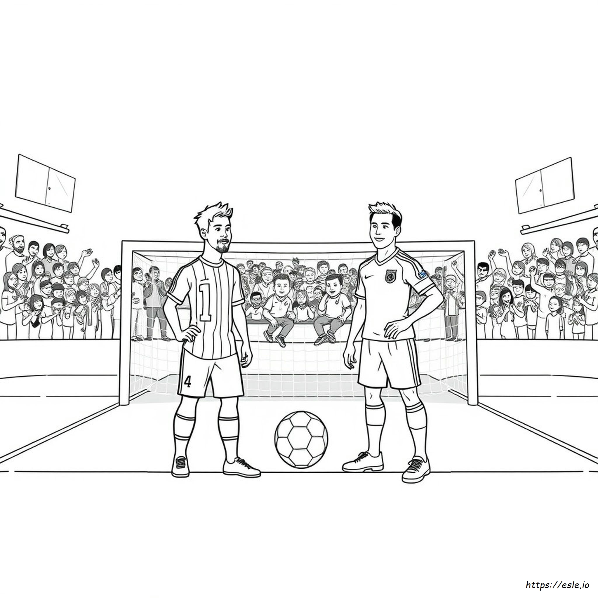 Messi Ronaldo Kleurplaat kleurplaat
