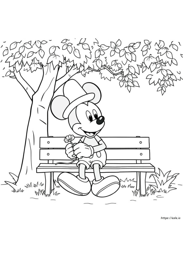 Planșe De Colorat Mickey Mouse