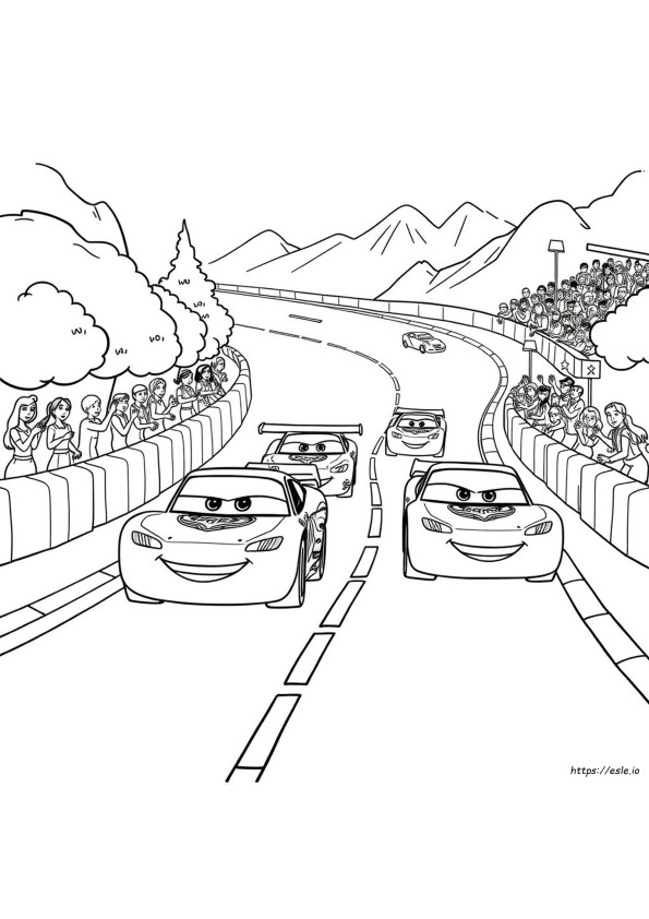 Disney Cars Malvorlagen Online