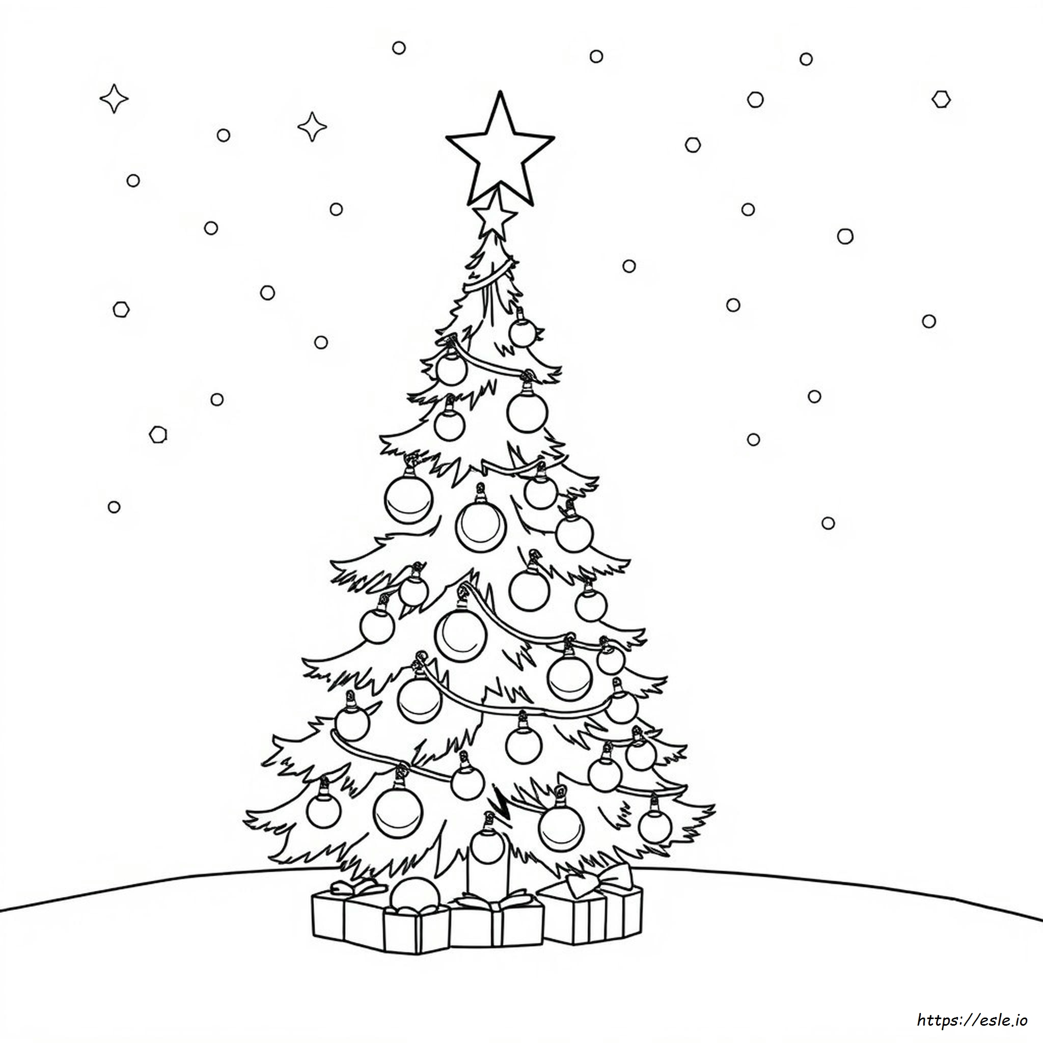 Kerst Kleurplaten Printen kleurplaat
