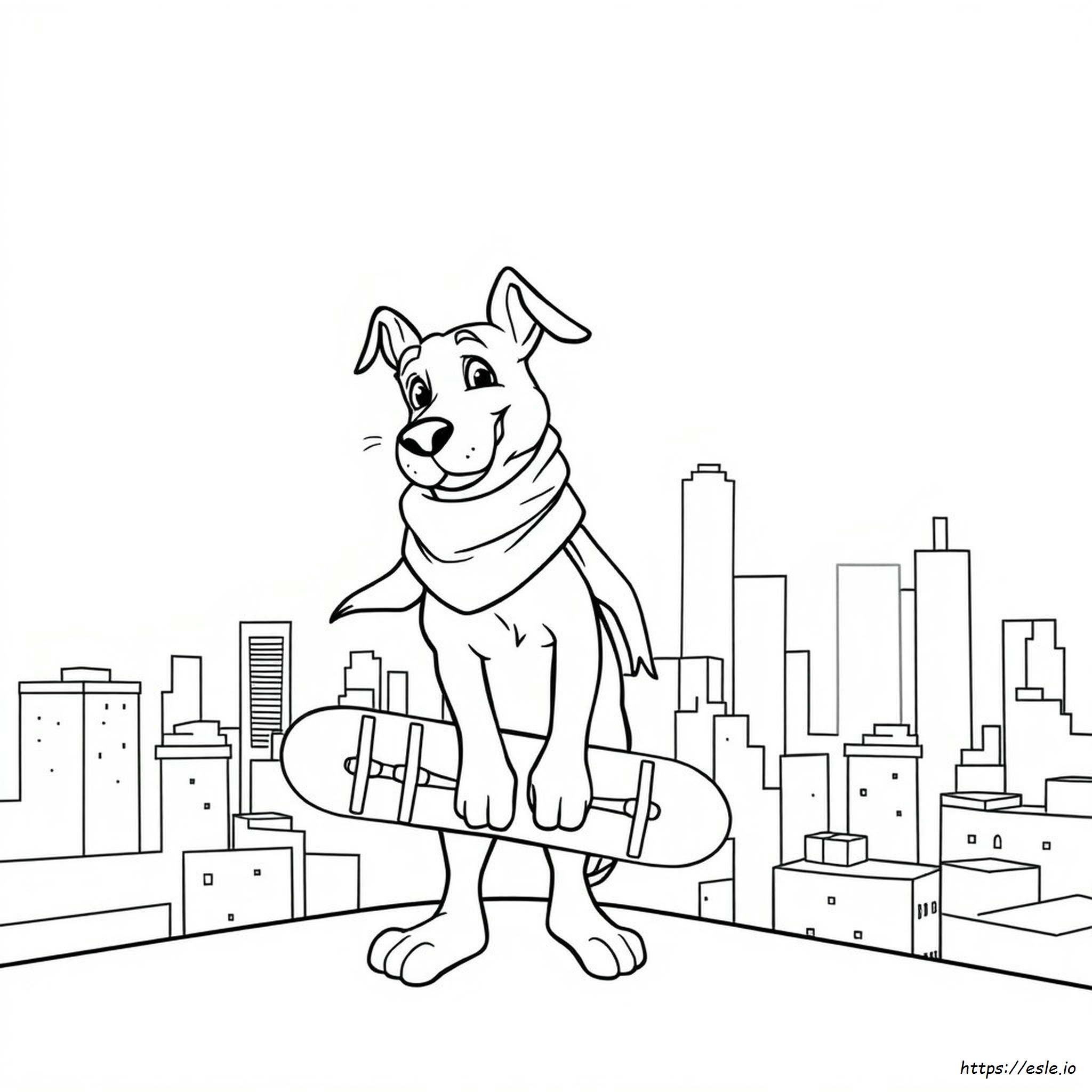 Dog Man Scarlet Shredder Coloring Pages