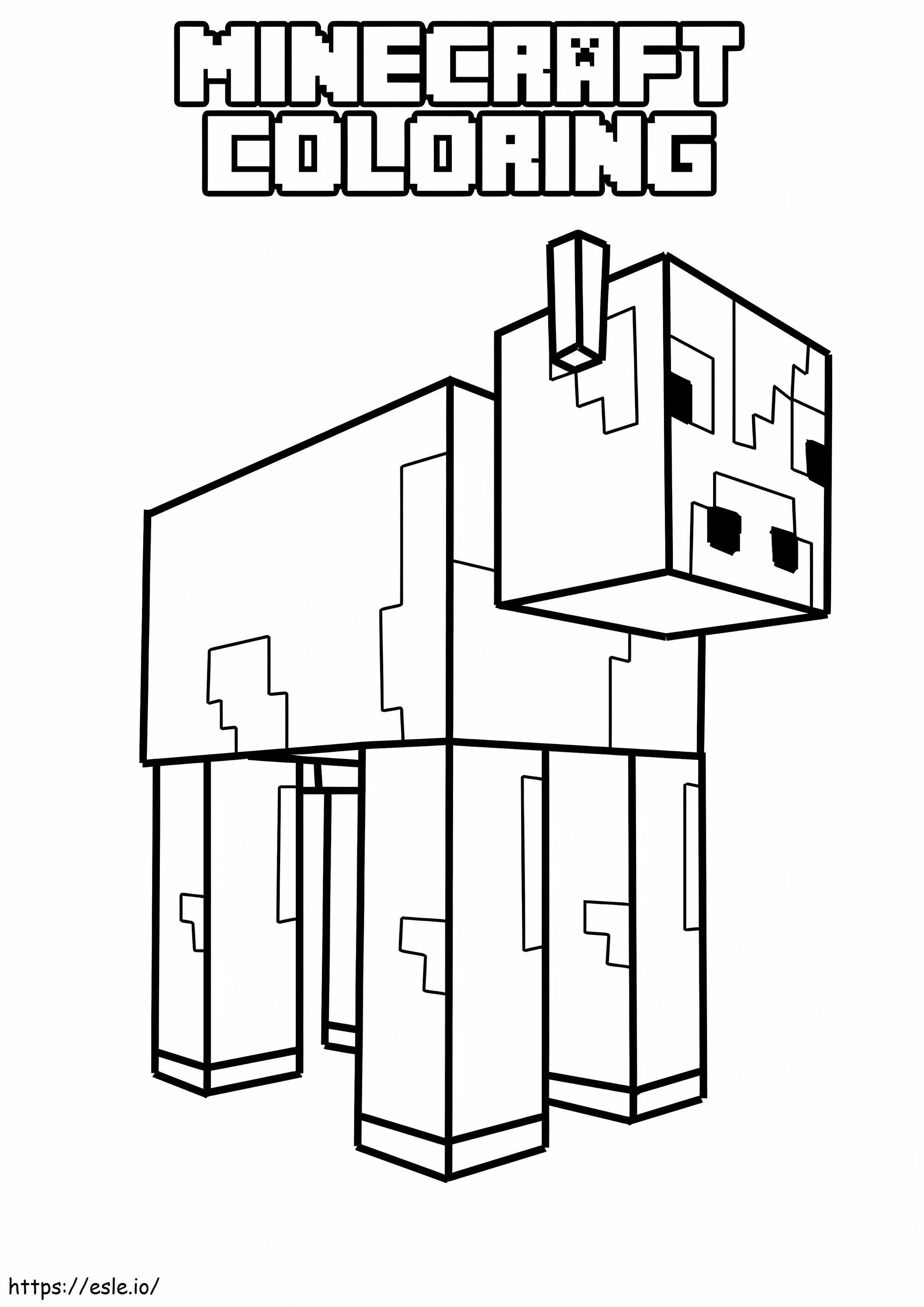 Desenho Minecraft grátis para descarregar e colorir - Minecraft