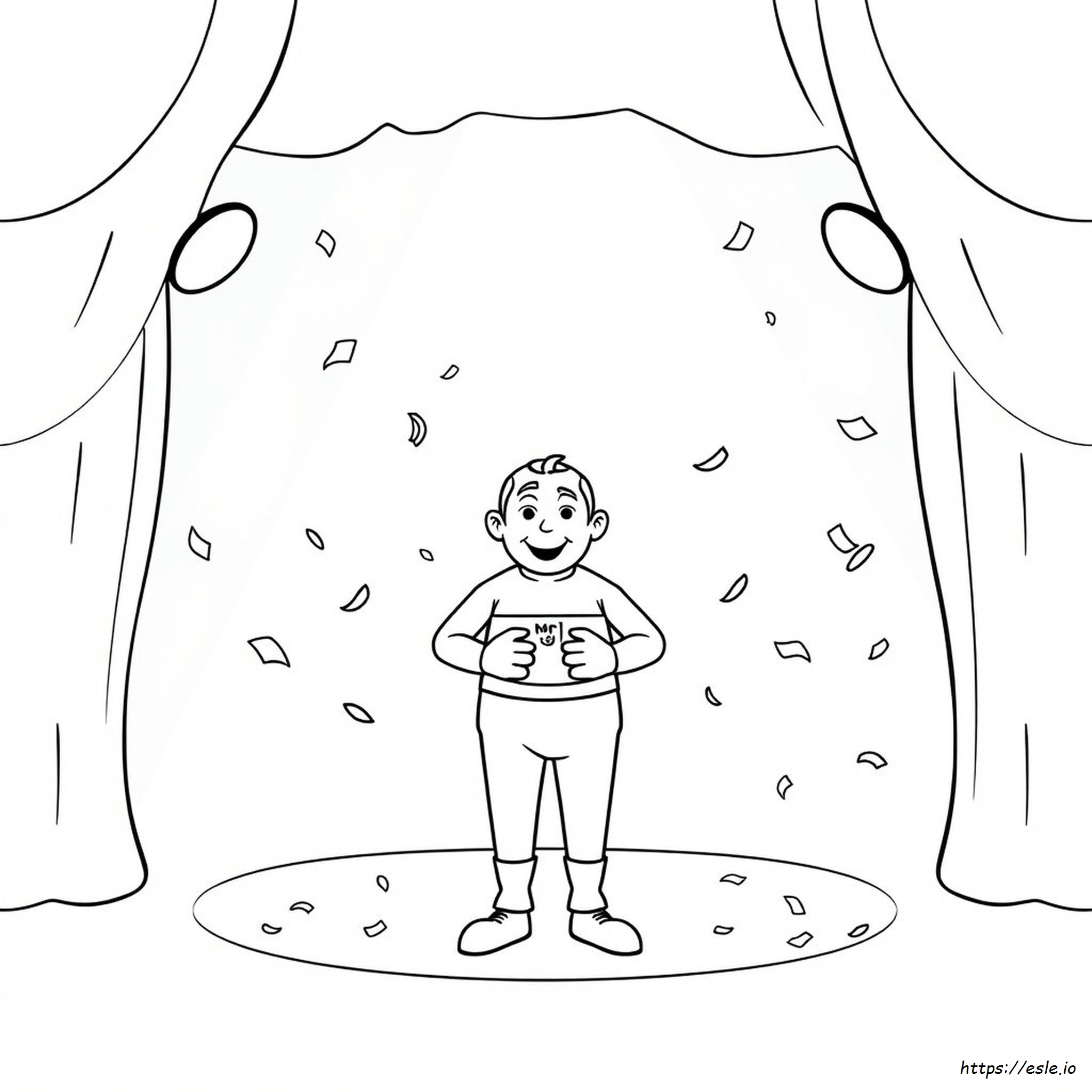 Mr Wiggles Coloring Page