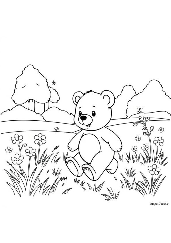 Oso Bebé Para Colorear