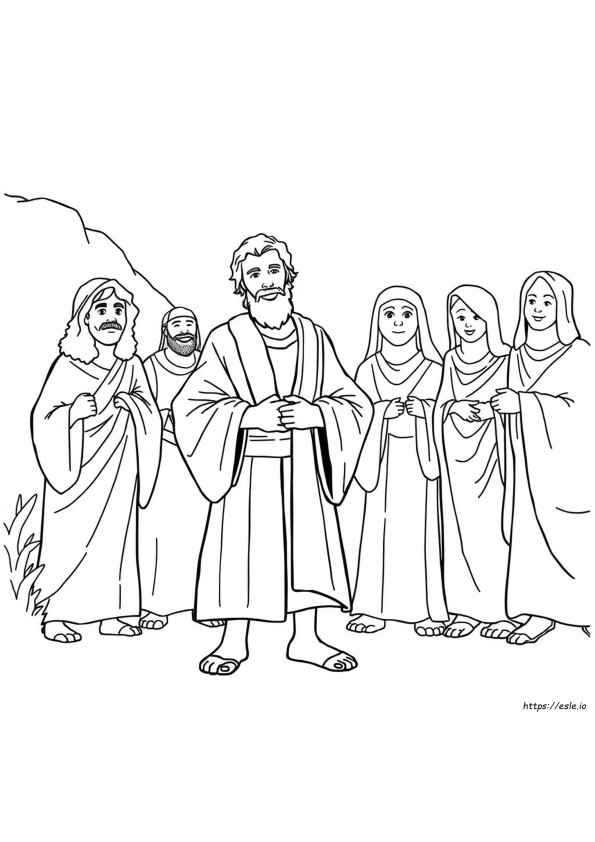 Coloriage La Tunique De Joseph Aux Multiples Couleurs