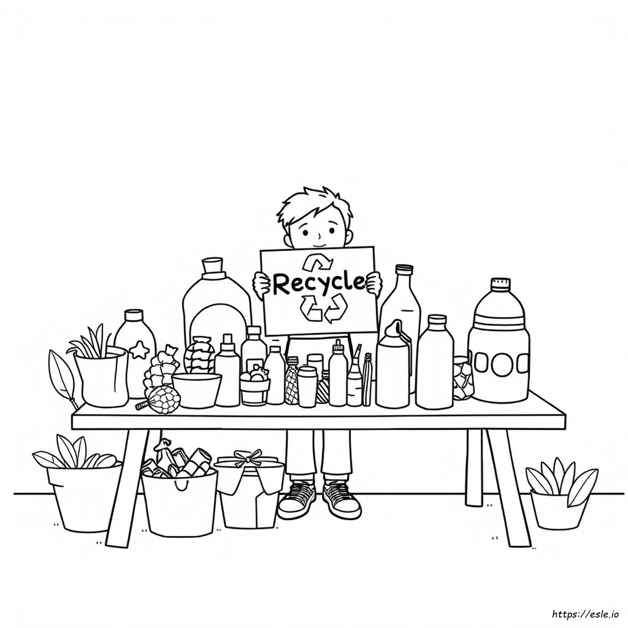 Recycling Coloring Pages Activity