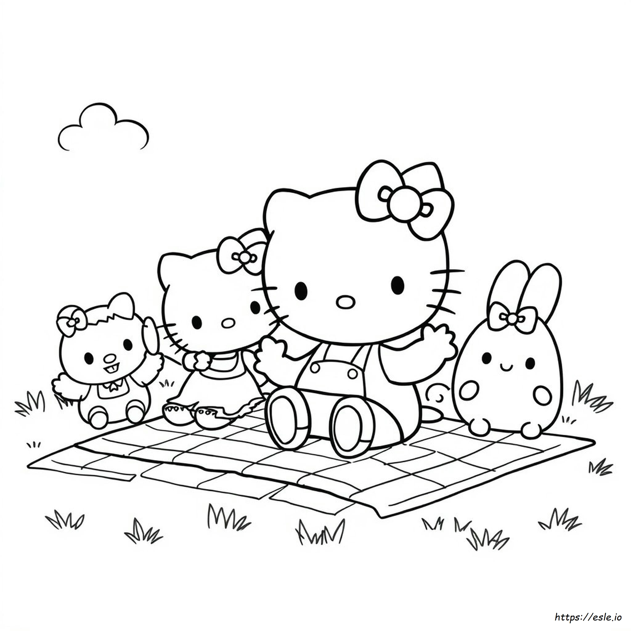Sanrio Coloring Pages Hello Kitty And Friends