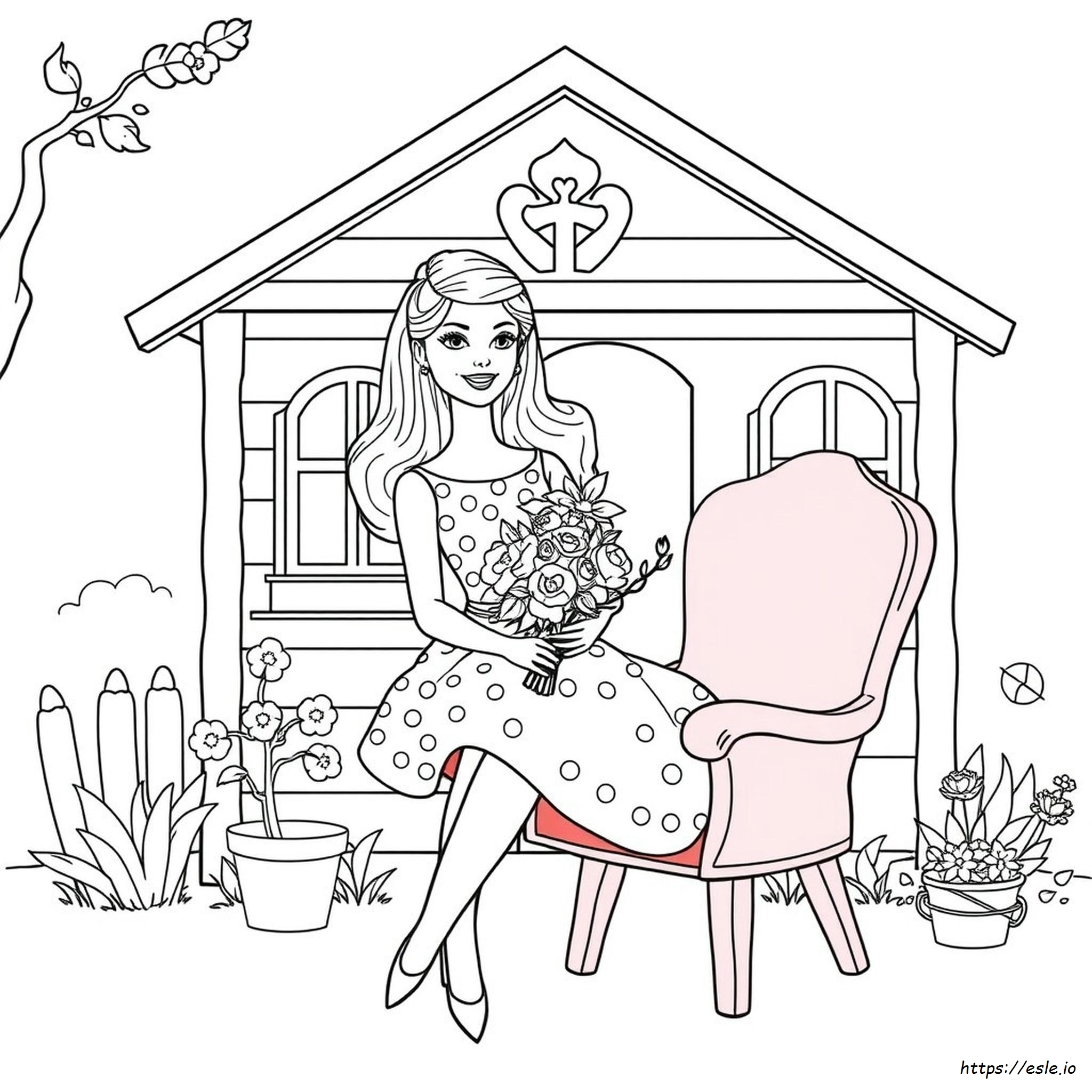Classic Vintage Barbie Coloring Pages