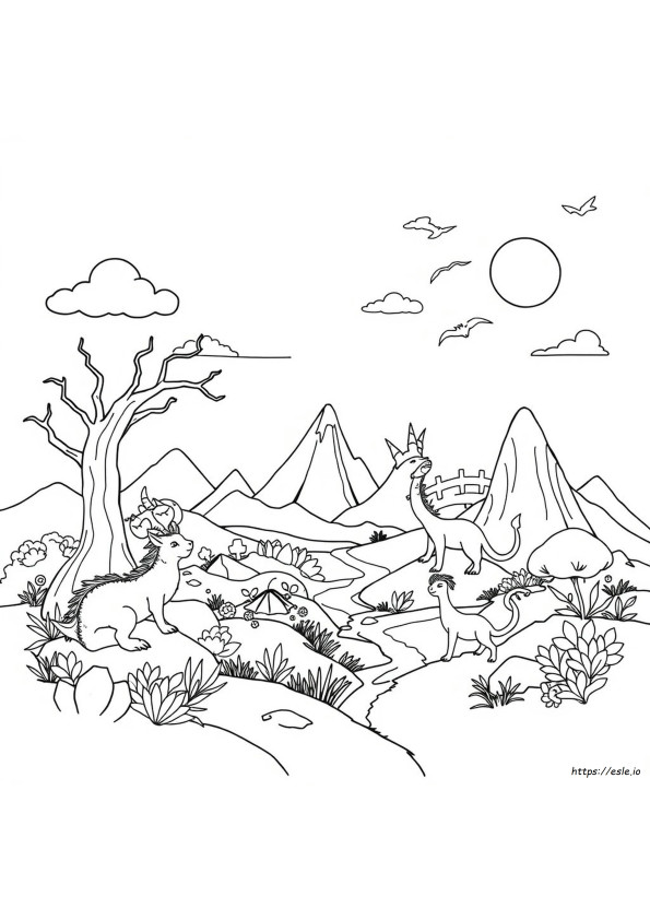 Buku Mewarnai Mythotopia