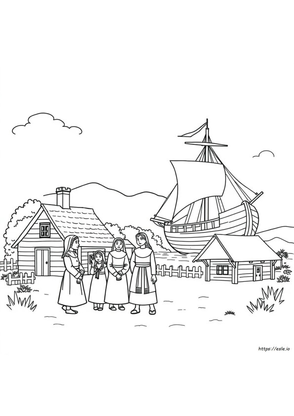 Plimoth Plantation Planșe De Colorat