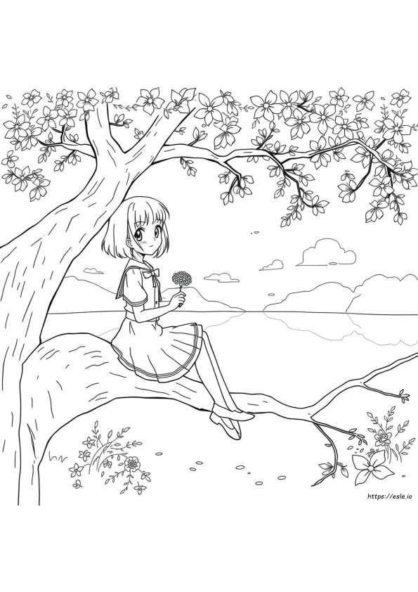 Anya Anime Kolorowanka