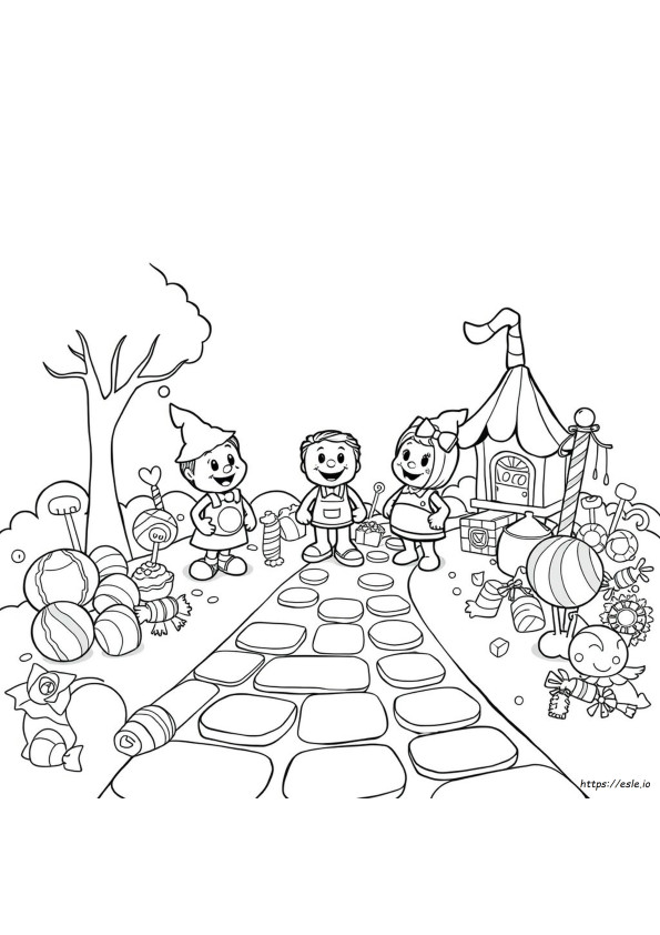 Personaggi Di Candyland Da Colorare
