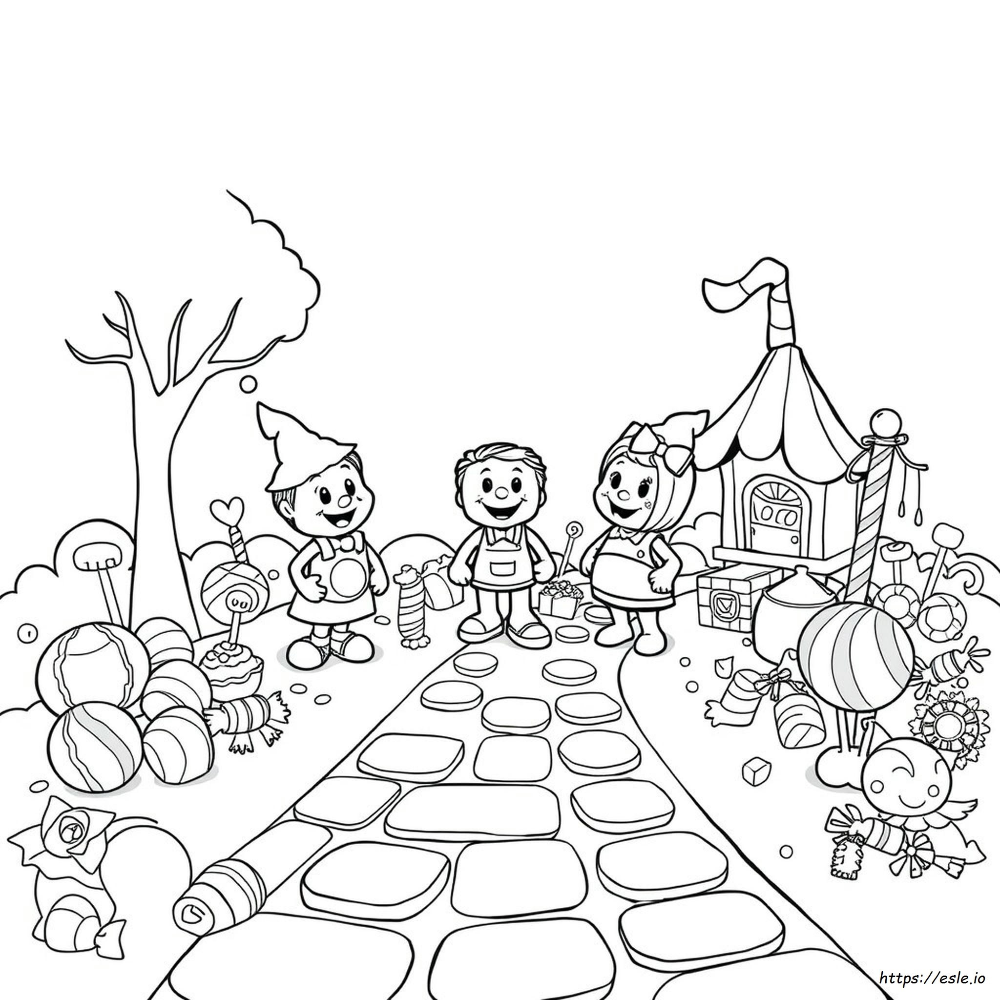 Kleurplaten Van Candyland Karakters kleurplaat