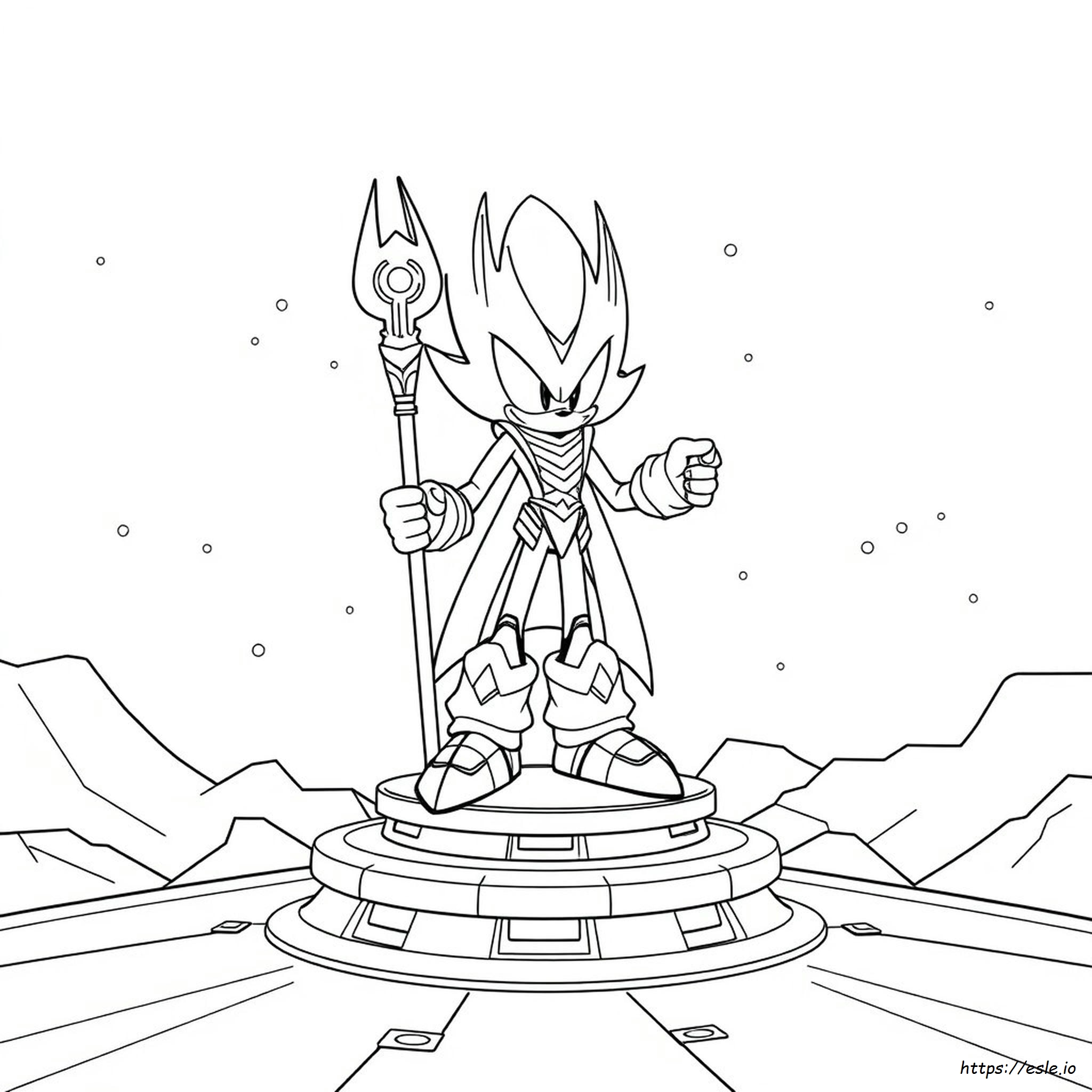 Nine Sonic Prime Coloring Page