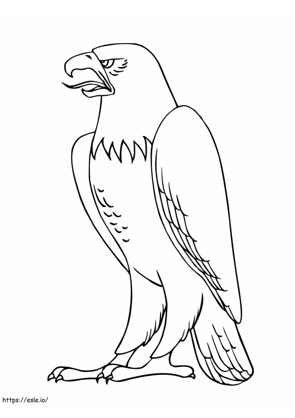 Página para colorir da águia para colorir