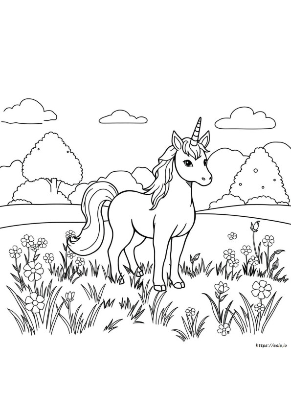Gatto Unicorno Da Colorare