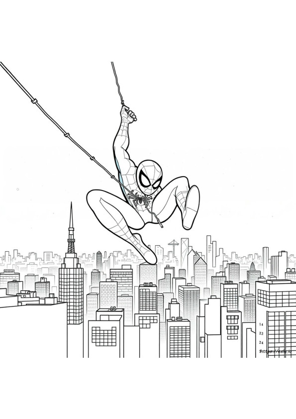 Planșe Gratuite De Colorat Cu Spider-Man