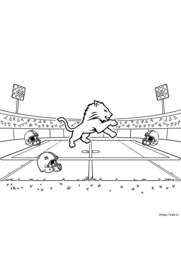 Kolorowanka Detroit Lions